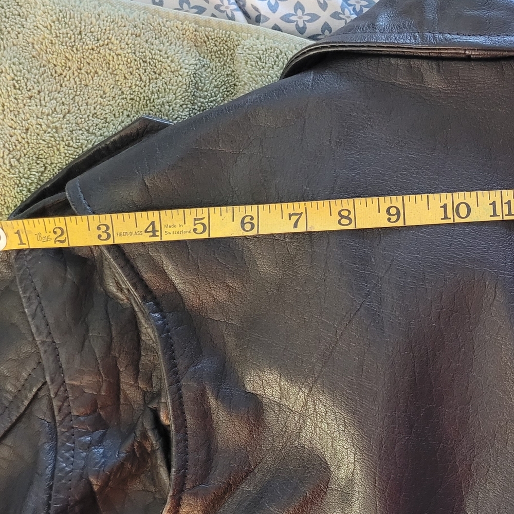 Leather Motorcycle Jacket - Picture 10 of 11